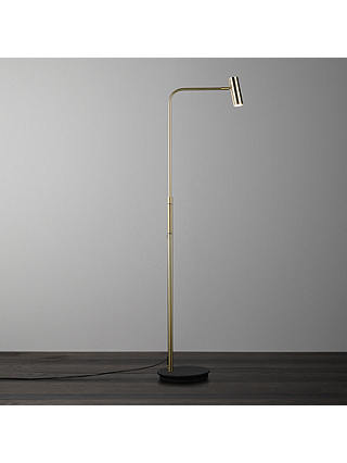 John Lewis & Partners Alpha LED 3 Touch Floor Lamp, Brass