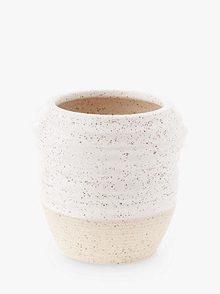 west elm Speckled Texture Extra Small Vase, White