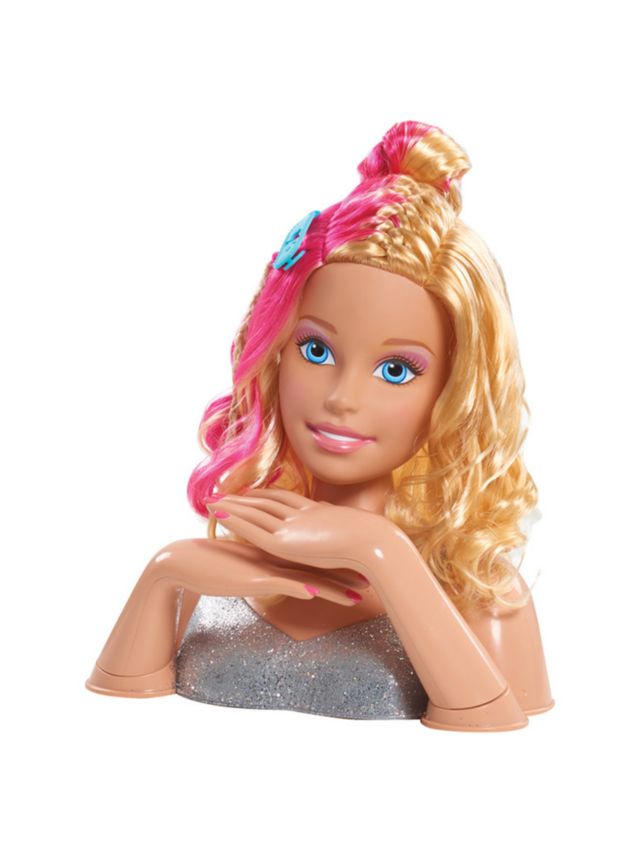 Barbie Deluxe Styling Head, Blonde Rainbow Hair