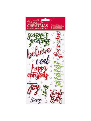 Docrafts Papermania Thick Christmas Words Stickers