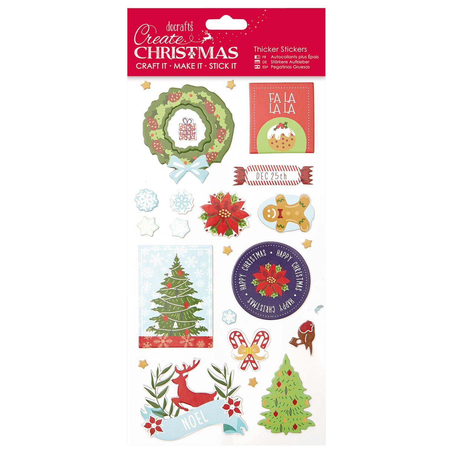 Download Docrafts Papermania Thick Christmas Stickers At John Lewis Partners PSD Mockup Templates