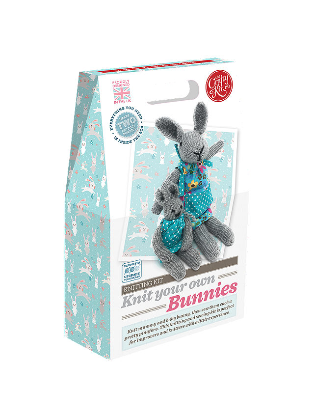 The Crafty Kit Company Knit Your Own Bunnies Kit