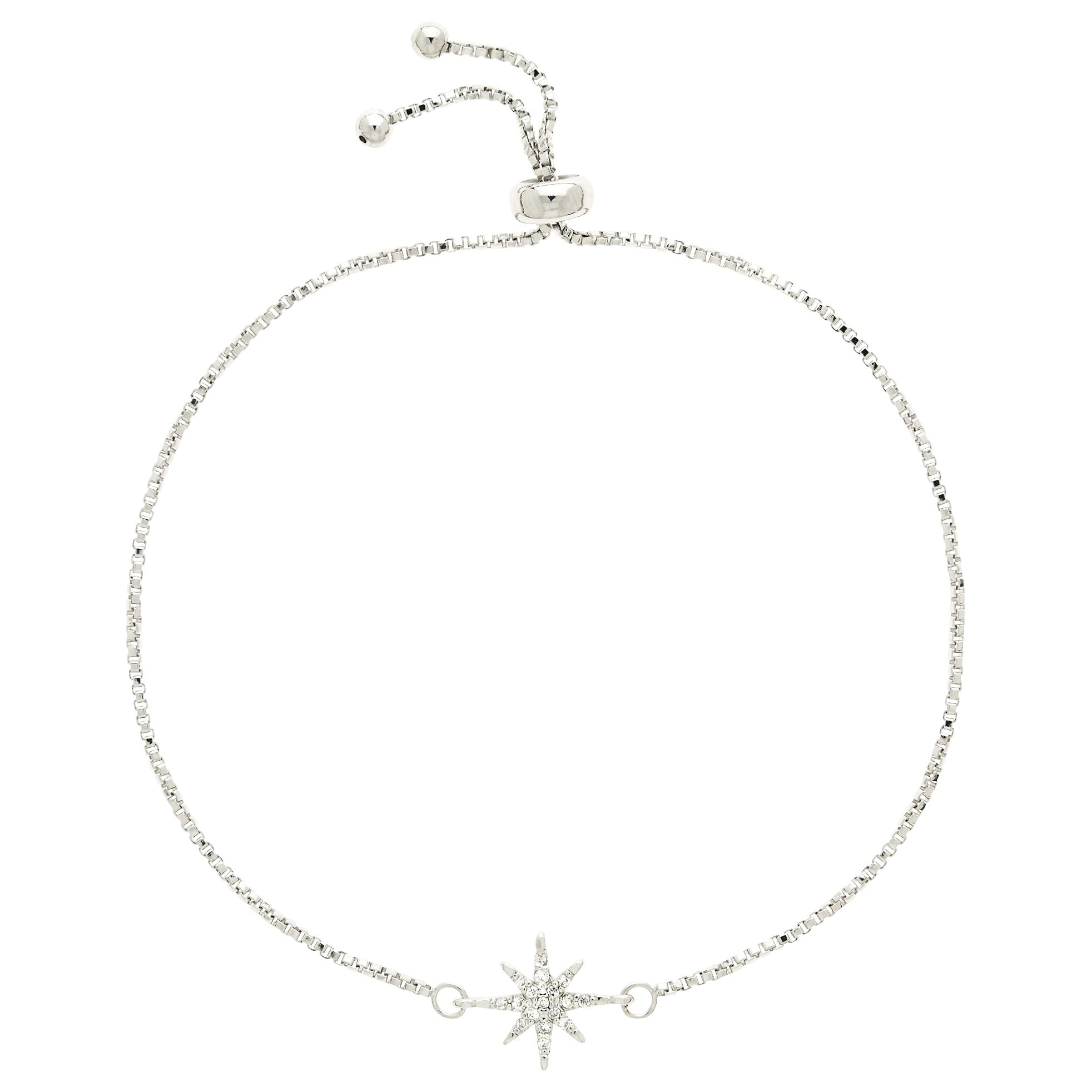 Melissa Odabash Glass Crystal Star Chain Bracelet