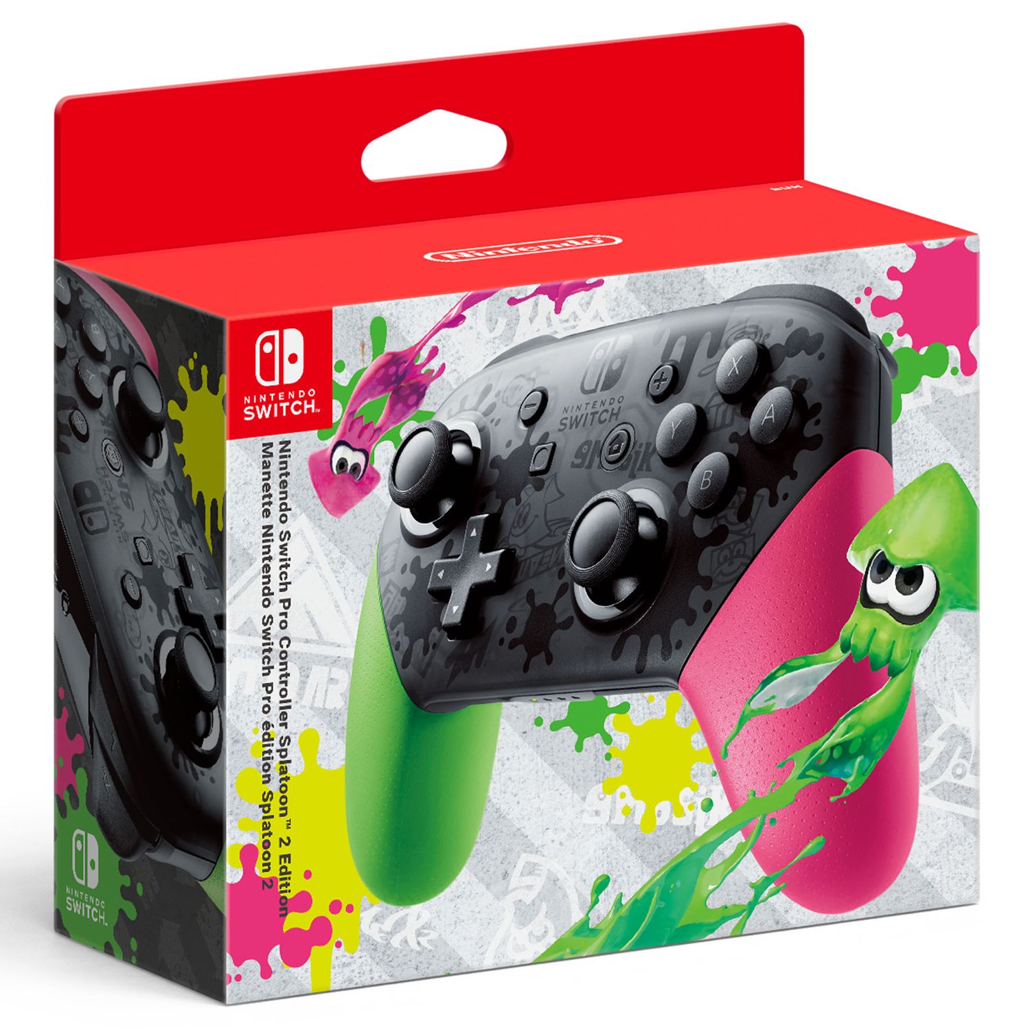 Nintendo Switch Pro Controller Splatoon 2 Edition at John ...