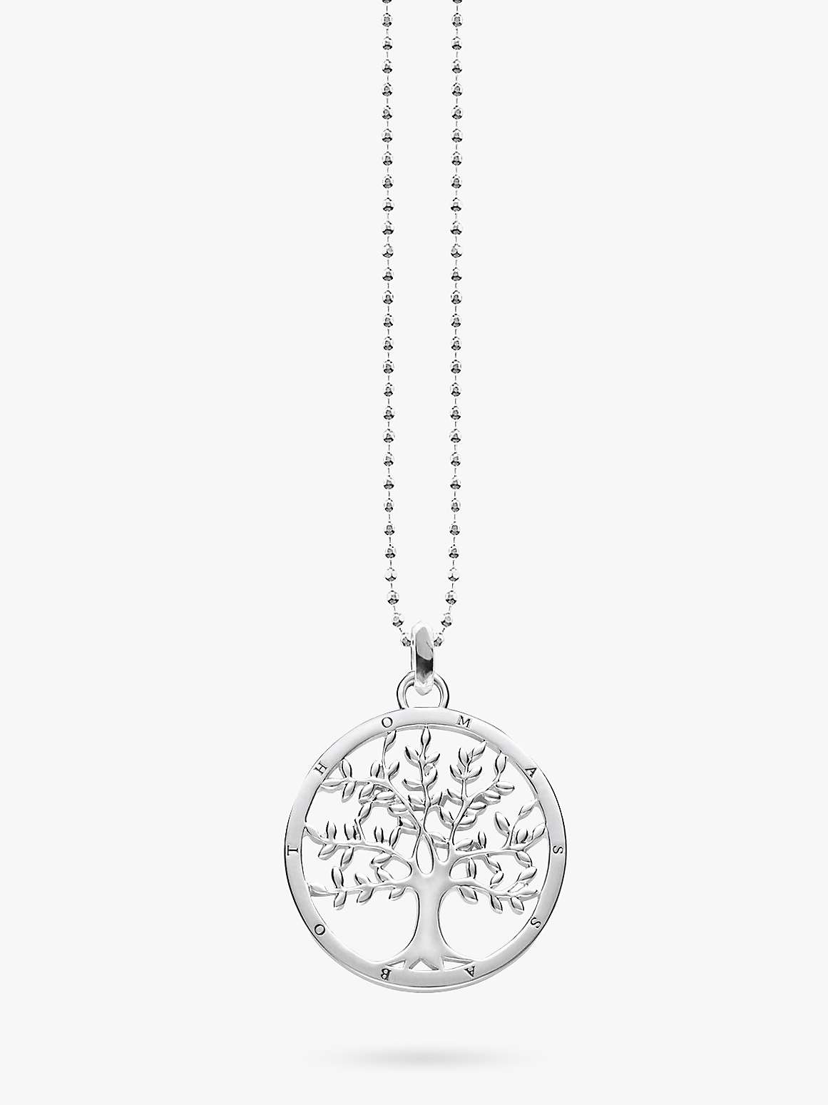 Buy THOMAS SABO Glam & Soul Tree Of Love Pendant Necklace, Silver Online at johnlewis.com