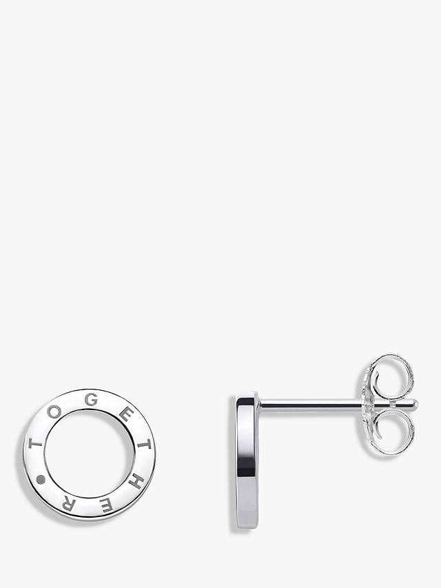 THOMAS SABO Glam & Soul Together Forever Stud Earrings, Silver