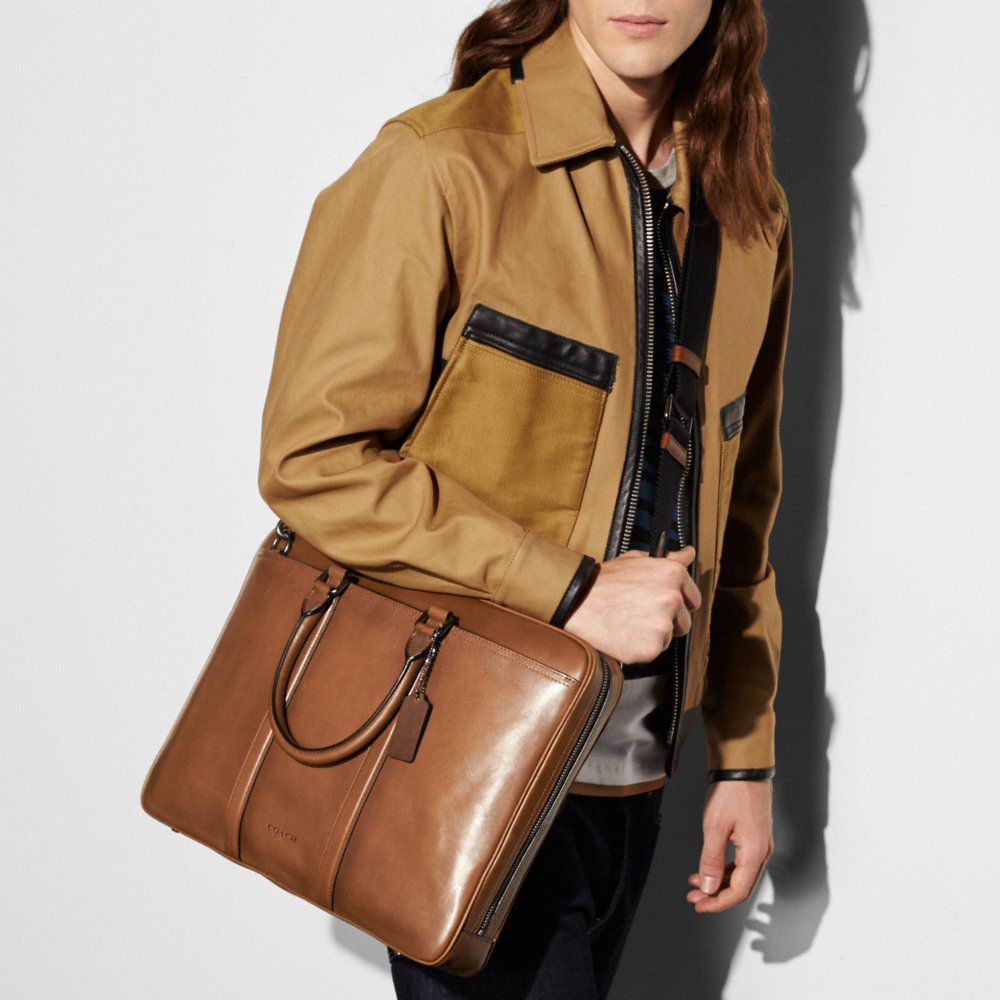 coach slim briefcase