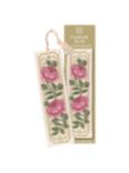 Textile Heritage Damask Rose Bookmark Counted Cross Stitch Kit, Multi