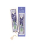 Textile Heritage Victorian Lavender Bookmark Counted Cross Stitch Kit, Multi