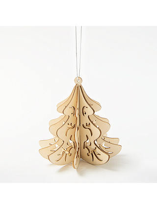 Craft Buddy Blank Wooden Christmas Tree Decoration