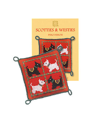 Textile Heritage Scotties & Westies Cushion Counted Cross Stitch Kit, Multi