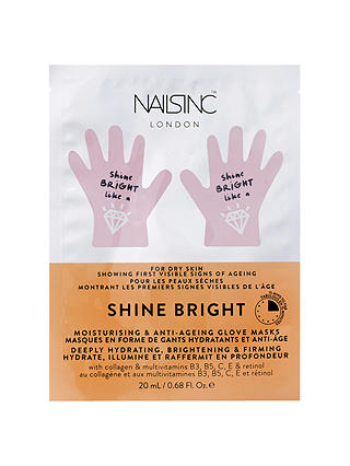 Nails Inc Shine Bright Moisturising & Anti-Ageing Glove Masks