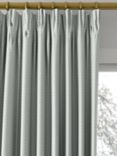 John Lewis Herringbone Made to Measure Curtains or Roman Blind, Nettle Green