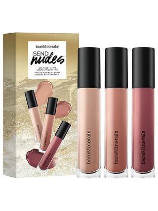 bareMinerals Send Nudes Liquid Lipcolour Makeup Gift Set