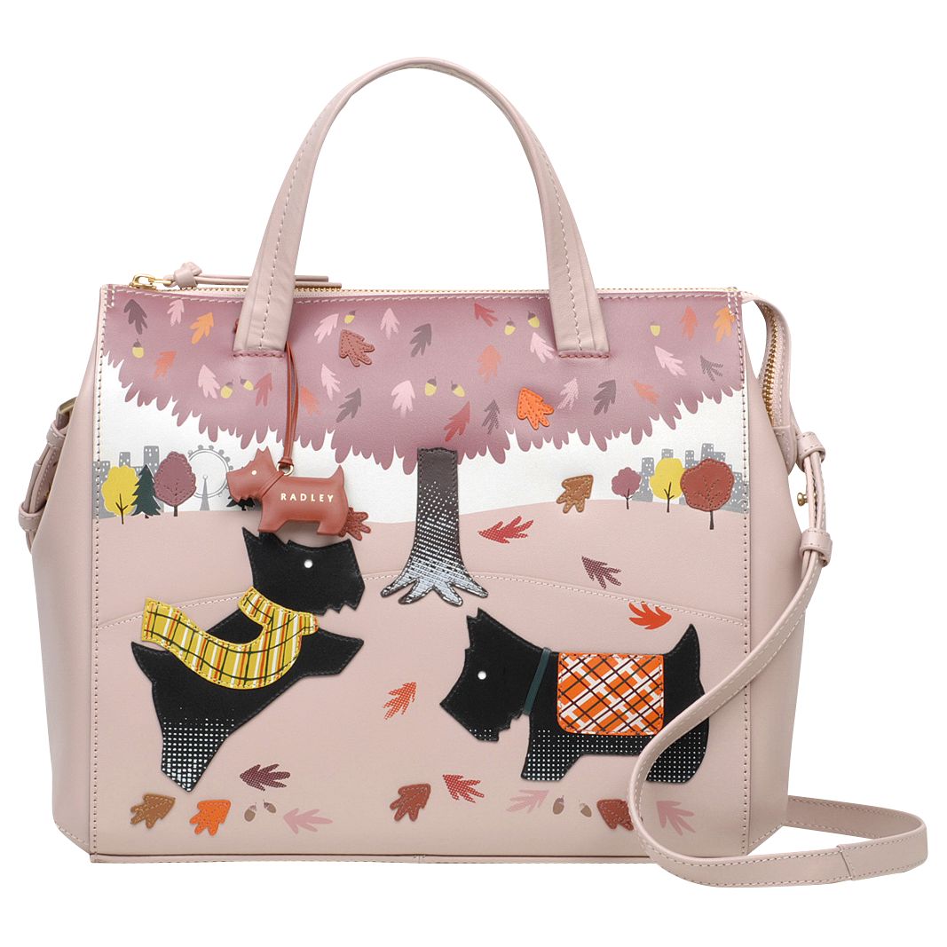 Radley Autumn Days Leather Limited Edition Picture Bag, Pink at John