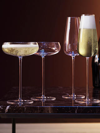 LSA International Wine Culture Champagne Flutes, 330ml, Set of 2