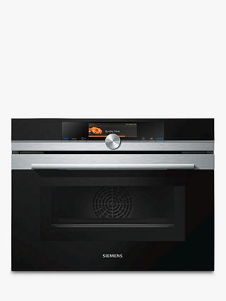 Siemens CM678G4S6B Built-In Compact Oven with Microwave, Stainless Steel/Black