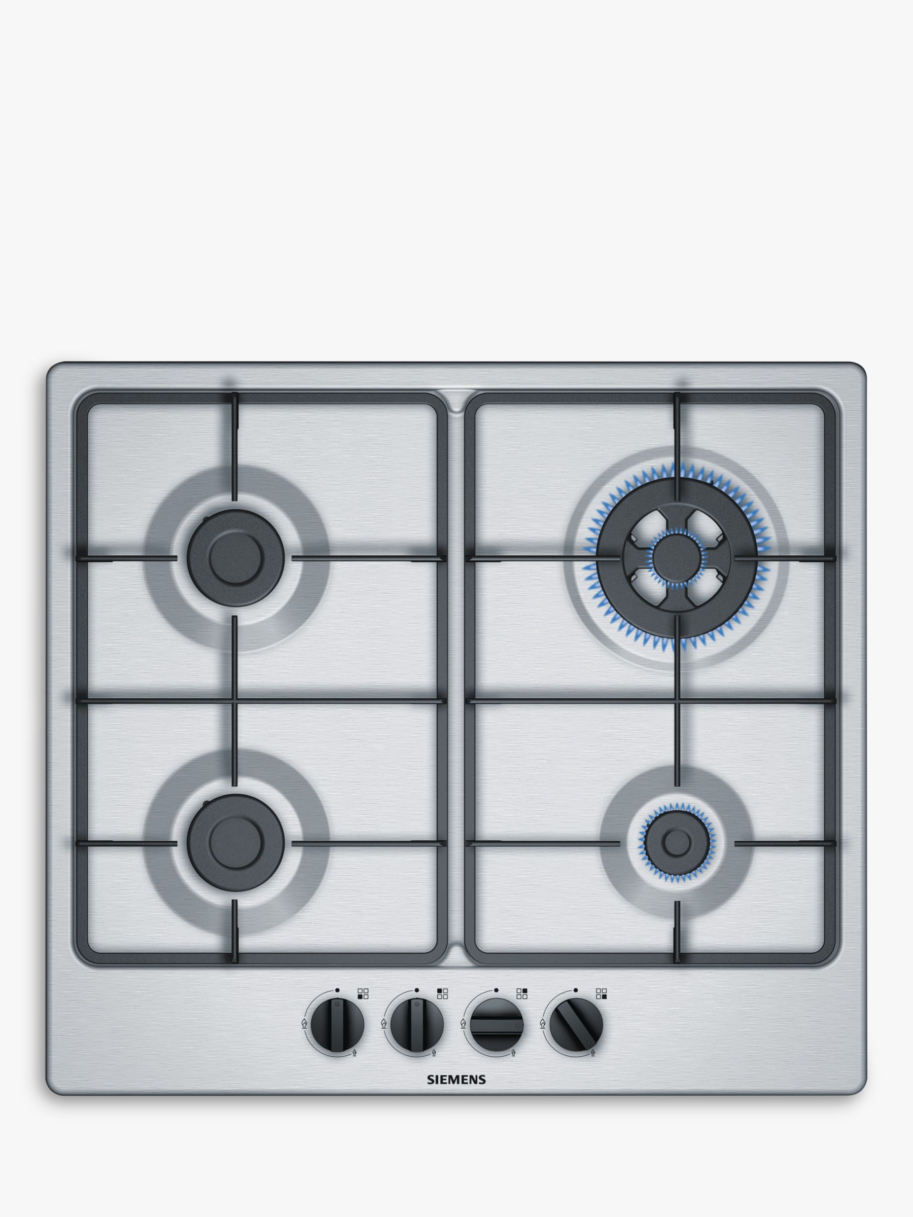 Siemens EG6B5HB60 Gas Hob, Stainless Steel