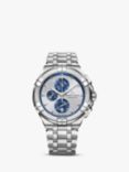 Maurice Lacroix  AI1018-SS002-131-1 Men's Aikon Chronograph Date Bracelet Strap Watch, Silver