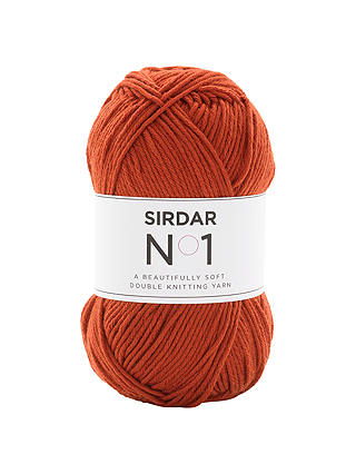 Sirdar No. 1 DK Knitting Yarn, 100g, Rust