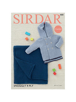 Sirdar Snuggly 4 Ply Crotchet Pattern, 4808