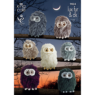 King Cole Lux Fur And DK Baby Owls Knitting Pattern Review
