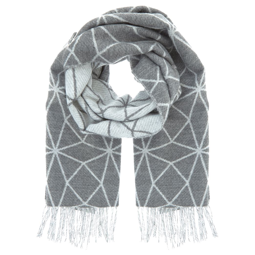 dark grey blanket scarf