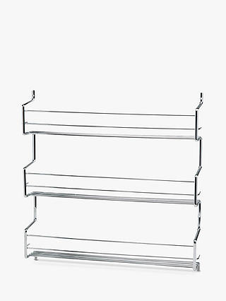 Hahn Wall-Mounted Steel Spice Rack with 3 Shelves