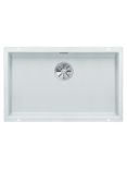 BLANCO Subline 700-U Single Bowl Undermounted Composite Granite Kitchen Sink, White