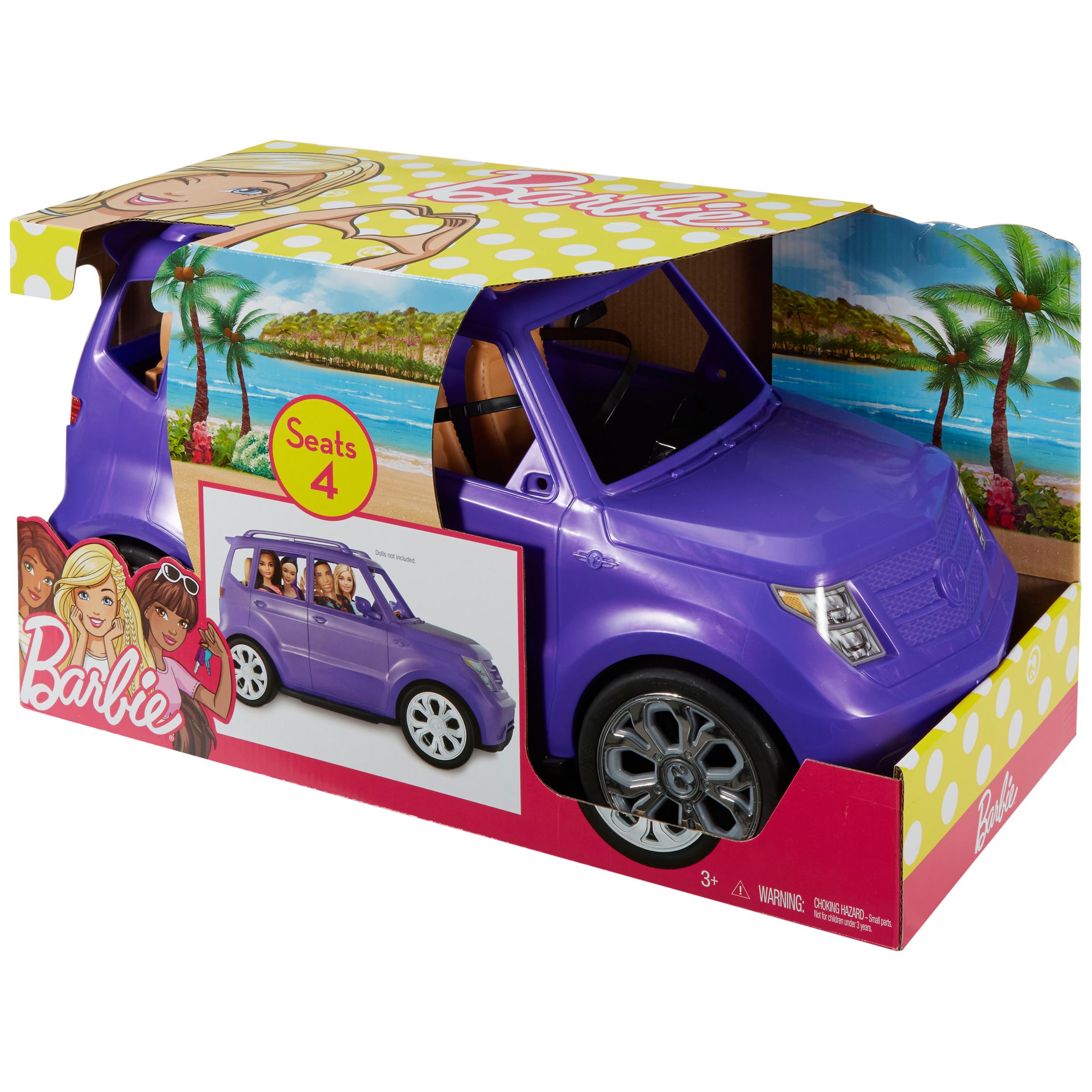 barbie suv vehicle purple