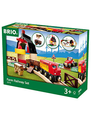 BRIO World Farm Railway Set, FSC Certified (Beech)