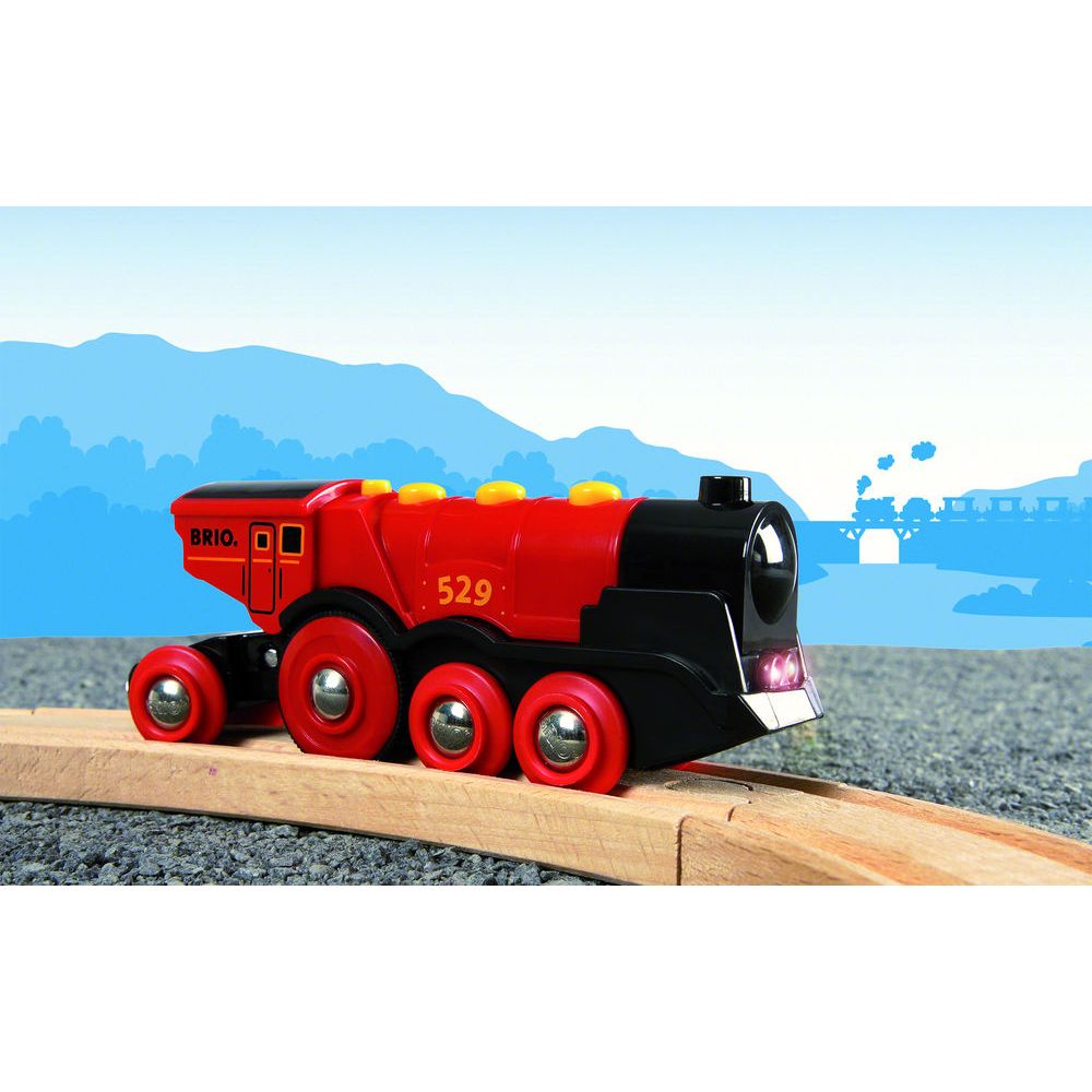 mighty red action locomotive