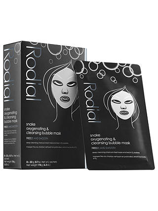 Rodial Snake Oxygenating & Cleansing Bubble Masks, 8 x 22g