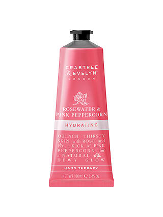 Crabtree & Evelyn Rosewater & Pink Peppercorn Hydrating Hand Therapy, 100ml