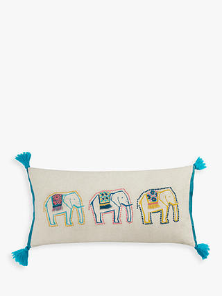 John Lewis & Partners Fusion Elephant Cushion, Multi