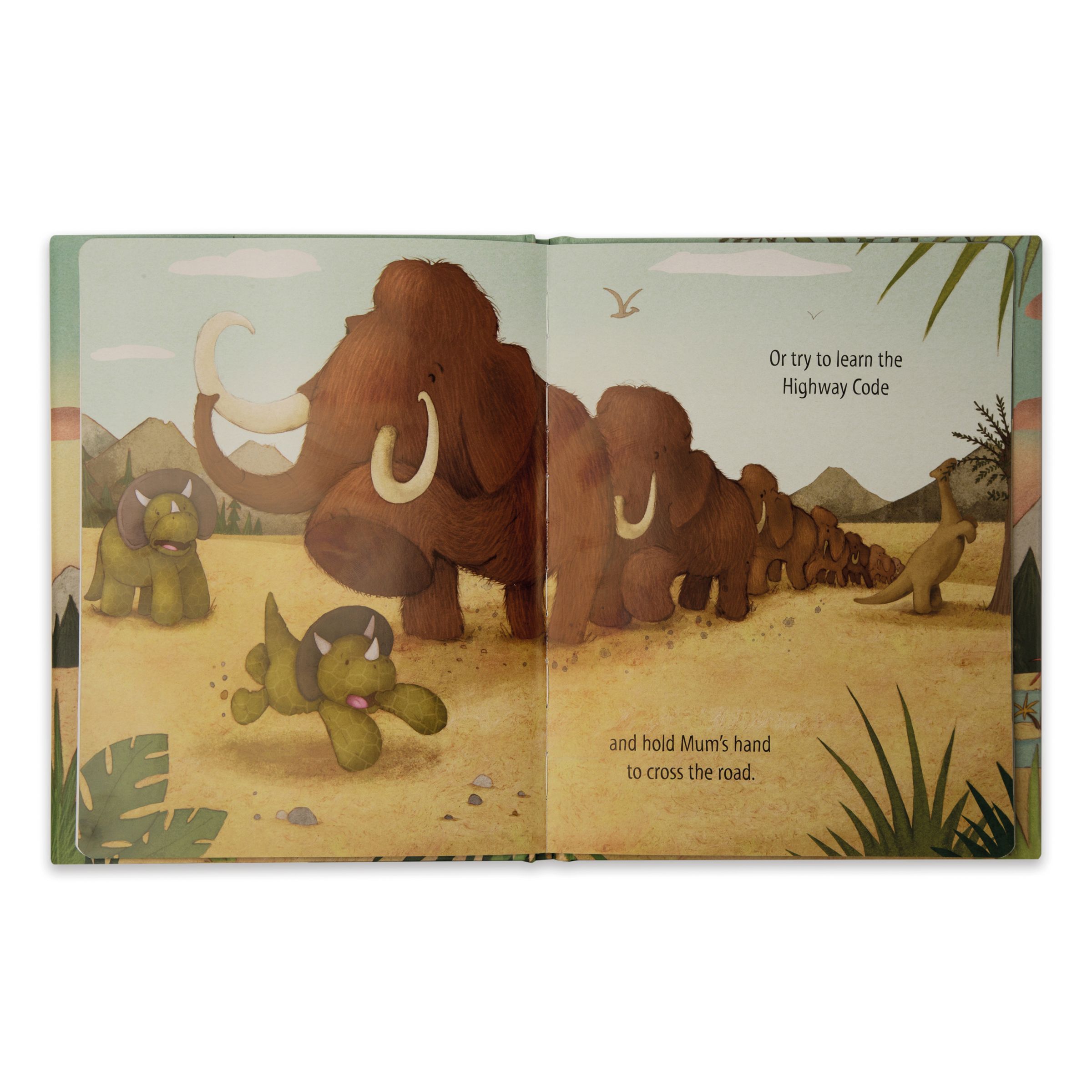 jellycat dinosaur book