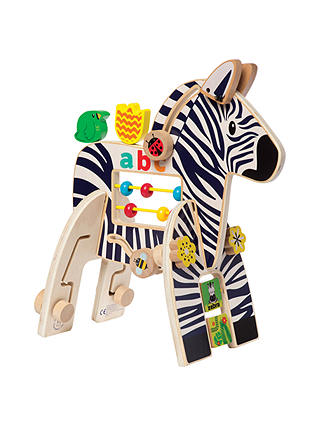 Manhattan Toy Safari Zebra Wooden Activity Toy
