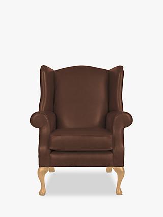Oberon Range, Parker Knoll Oberon Leather Armchair, Como Oak