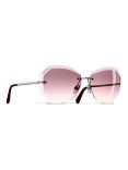 CHANEL Round Sunglasses CH4220 Silver/Pink