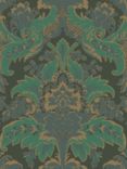 Cole & Son Aldwych Wallpaper, Green and Gold 94/5028