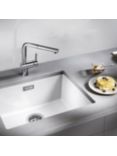 BLANCO Subline 500-U Single Bowl Undermounted Composite Granite Kitchen Sink, White