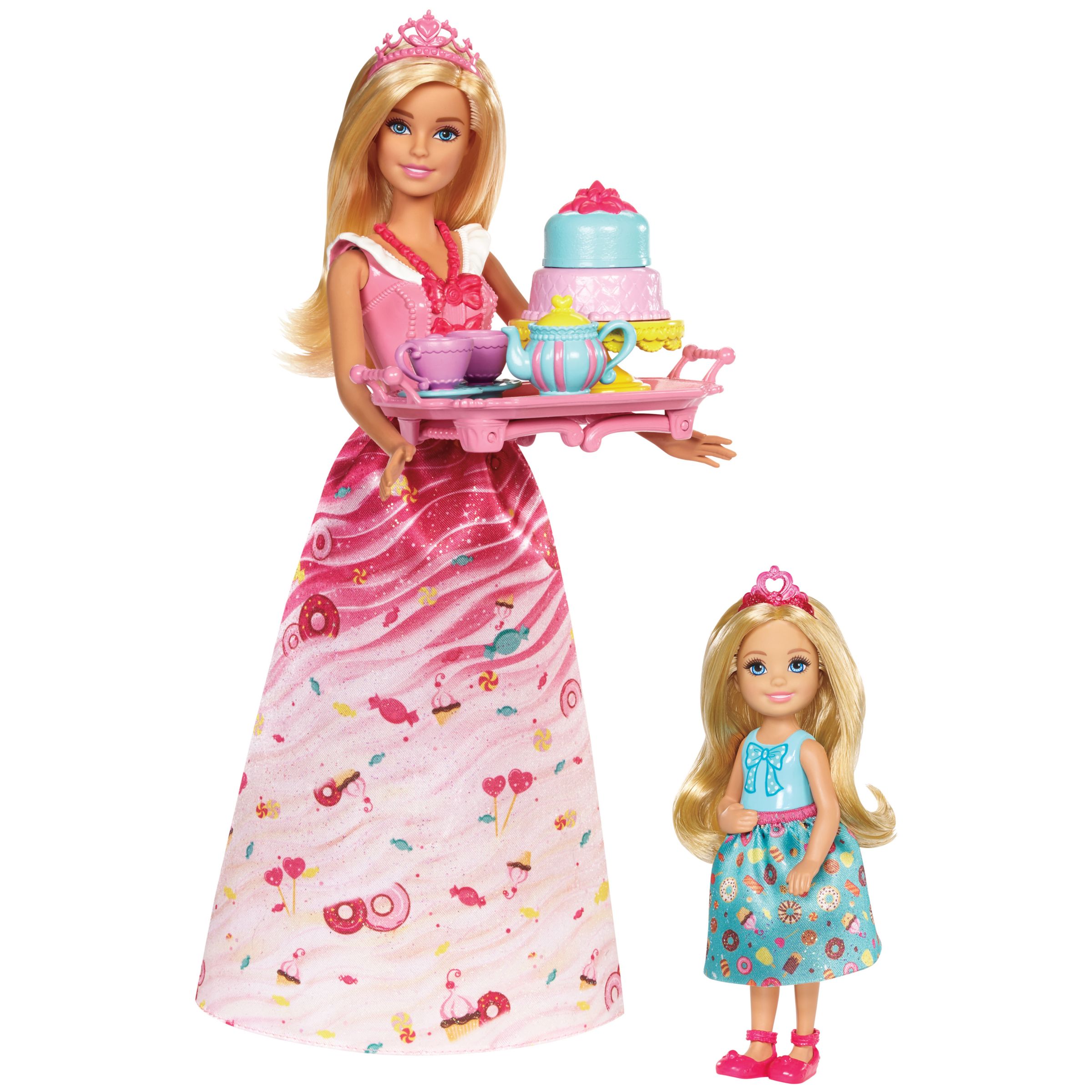 barbie dreamtopia dolls and tea party playset