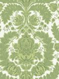 Cole & Son Coleridge Wallpaper, Green and White 94/9050