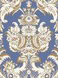 Cole & Son Wyndham Wallpaper, Blue and Gold 94/3016