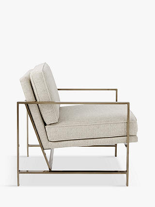 West Elm Metal Frame Armchair Twill At, Metal Arm Chairs