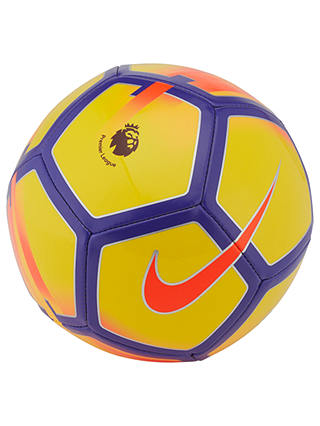 Nike Premier League Pitch Mini Football, Size 1, Yellow/Purple