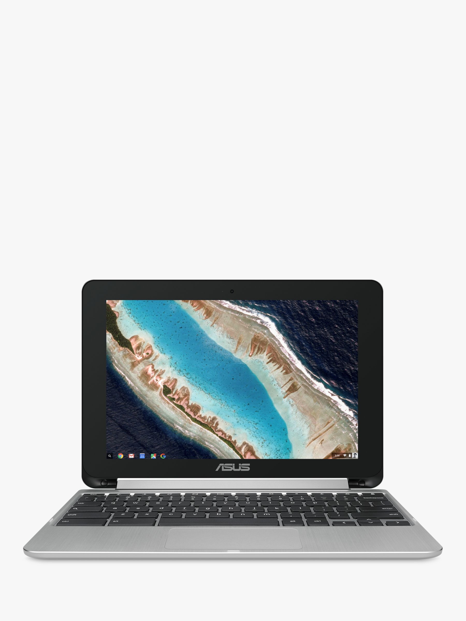 ASUS Chromebook Flip C101PA, 4GB RAM, 16GB eMMC Flash, 10.1 Touch Screen, Silver