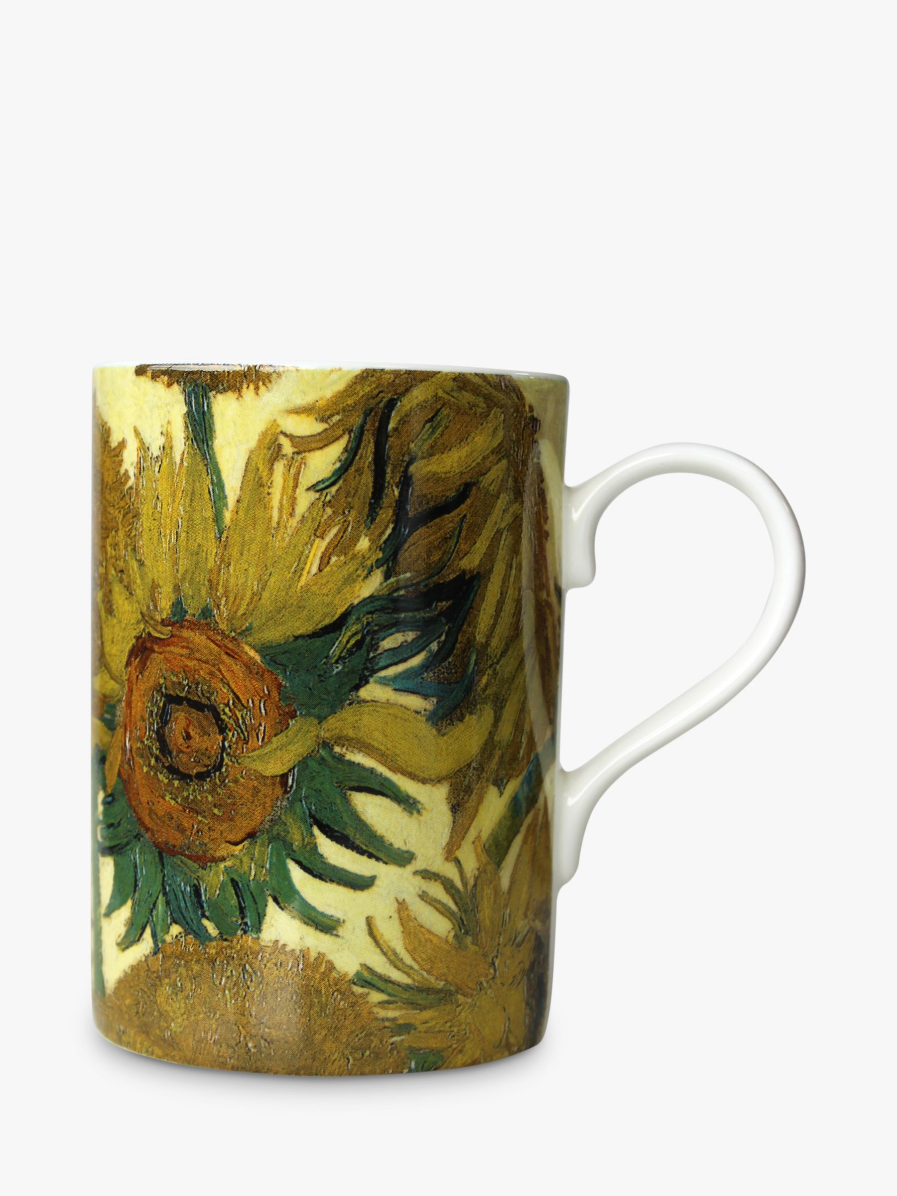 15-Ounce Tree-Free Greetings 79113 Van Gogh Sunflowers Collectible Ceramic Mug with Full Sized Handle Multicolored 
