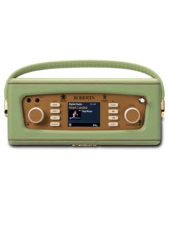 Roberts Revival RD70 DAB/DAB+/FM Bluetooth Digital Radio with Alarm, Leaf Green