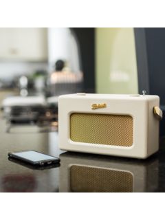 RD70 Bluetooth Alarm, Revival DAB/DAB+/FM Cream Digital Radio with Roberts Pastel